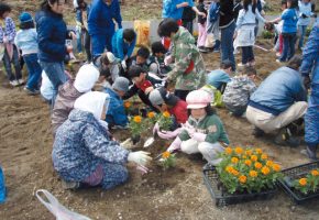 No.36「花の植栽を通じて子供からおばあちゃんまでの交流促進」上十川地区環境を守る会（黒石市）